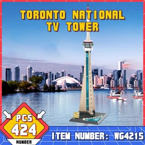 World City Landmark Architecture Toronto National TV Tower Building Block 424pcs - Picture 1 of 15
