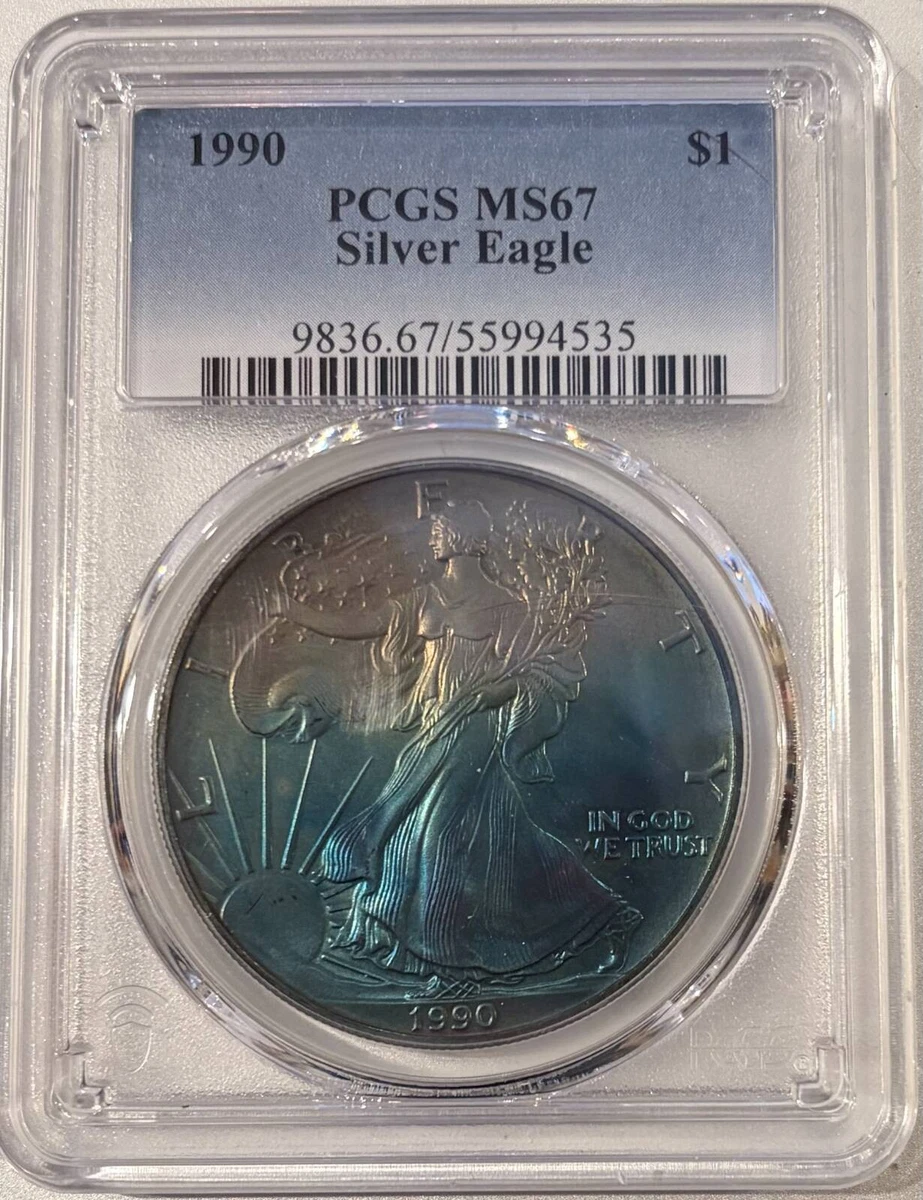 American Eagle MS 67 PCGS Certified Silver Bullion Coins for sale