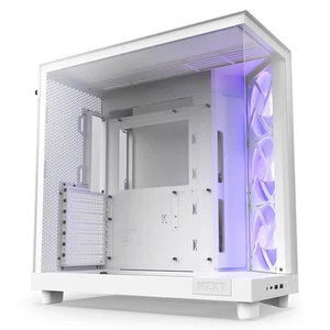 NZXT H6 Flow RGB Compact Dual Chamber TG Mid Tower ATX Case - Matte White (CC-H6 - Picture 1 of 1