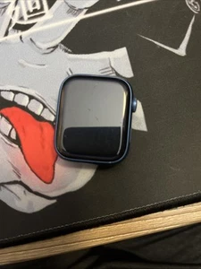 Apple Watch Series 7 45mm Blue Aluminum Case (GPS) DOES NOT POWER ON, PARTS ONLY - Zdjęcie 1 z 3
