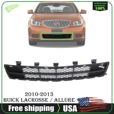 NEW Front Bumper Grille Textured Dark Gray For 2010-2013 Buick LaCrosse / Allure Foto 1 de 4