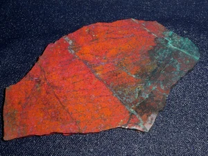 Sonora Sunrise (Sunset) Cuprite Chrysocolla - 5 78" x 3 1/4" losa - áspera - Imagen 1 de 3