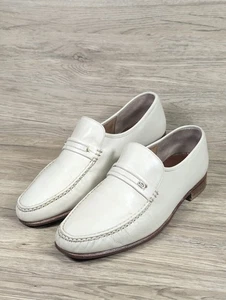 BARKER OF EARLS BARTON WHITE LEATHER MENS SHOES  10 G Super Rare  - Picture 1 of 24