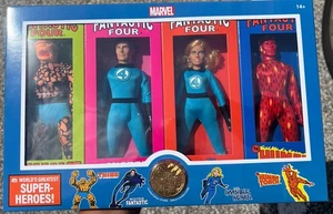 Disney Parks 2025 Mego Marvel Fantastic Four 4 Piece 8" Action Figure Set New - Picture 1 of 1