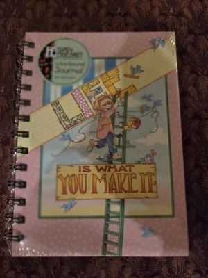 Retired/Vtg Mary Engelbreit Notebook "Life is What You Make It" New - Image 1 of 2