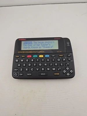 Franklin Bookman ENC 640 Electronic Pocket Encyclopedia Tested & Working - Image 1 of 4