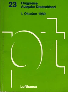 Lufthansa Passagetarif (PT) 23 : Flugpreise ; Ausgabe Deutschland, 1. Oktober 19 - Picture 1 of 1