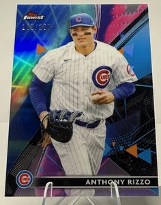 2021 Topps Finest Anthony Rizzo #67 Blue Refractor /250 SP - Chicago Cubs - Picture 1 of 2