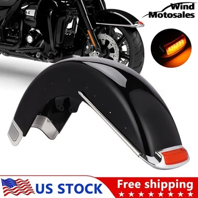 Front Fender w/Light Assembly For Harley Touring Street Glide Road King 14-24 Foto 1 de 4