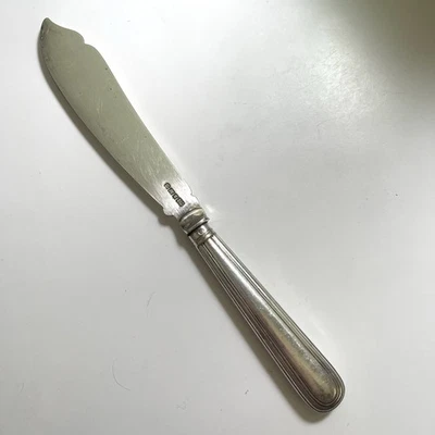 "Cuchillo extendido Mappin Webb mango plateado Inglaterra 9,25"" longitud vintage" Foto 1 de 4