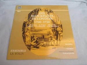 LP Die Blockflöte in London 1700-1750 Ensemble La Folia, PRECIOSA AULOS 1984 - Bild 1 von 5