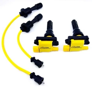 JDM MITSUBISHI LANCER EVOLUTION IGNITION COIL PACKS WIRES SET EVO 4 5 6 7 8 9 MR - Picture 1 of 4