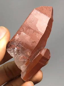 Red Quartz Crystal Cluster Point Morocco 2.0oz N34 - Picture 1 of 12