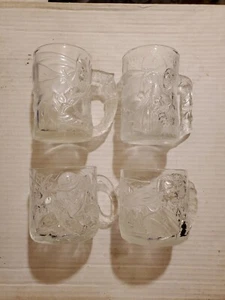 McDonald’s Batman Forever Glass Mugs 1995 Vintage Set of all Four Collector Mugs - Bild 1 von 15