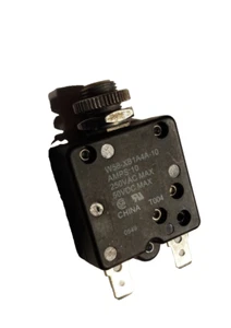 Disyuntor de circuito de montaje en panel TYCO 10 amperios 250VAC / 50VDC W58-XB1A4A-10 - Imagen 1 de 17