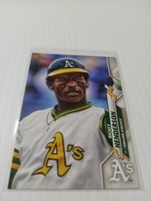 2020 Topps Series 1 Baseball PHOTO VARIATION SP Short Print RICKEY HENDERSON 309