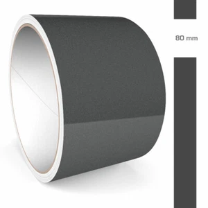 Zierstreifen 80mm 10 Meter Anthrazit Glänzend Glanz Auto Boot Motorrad Wohnmobil - Bild 1 von 5