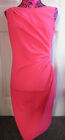 BNWT Ladies New Look Coral Ruffled Sleeveless Bodycon Dress Size 12 RRP £22.99