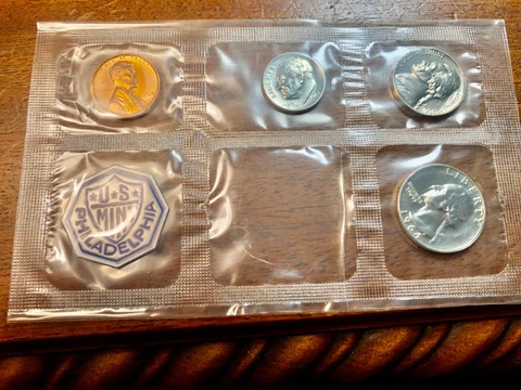 1964 proof set -no Kennedy half Cover