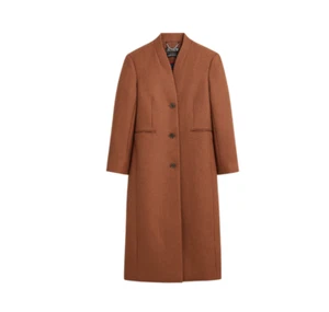 Top coat giacca donna 14 marrone lana melton italiana nuovo con etichette JCrew Palais BU452 NUOVO - Foto 1 di 13