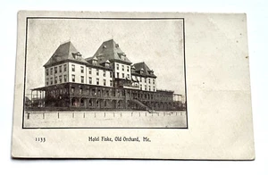 Fiske House Hotel ~ Old Orchard Beach, Maine ~ Halftone Postcard - Picture 1 of 5