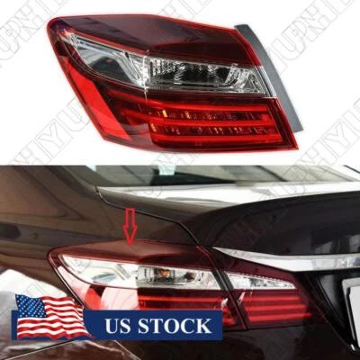 Repuesto de luz trasera exterior para conductor Honda Accord 2016-2017 sedán de 4 puertas con LED Foto 1 de 4