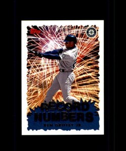 KEN GRIFFEY JR. SEATTLE MARINERS BASEBALL CARD TOPPS 1999 RECORD NUMBERS #RN4