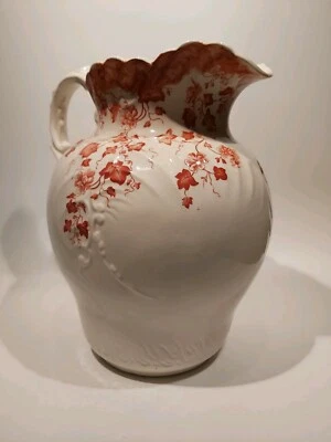 Large Sampson Bridgwood & Sons ca1853-1880 Jug,11"/28cm height - Image 1 of 4