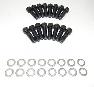 Kit de pernos colector de admisión Chevy Big Block Allen óxido negro talla 8 NUEVO - Imagen 1 de 3