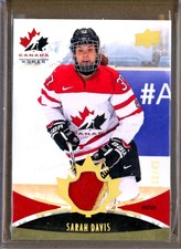 2016-17 Upper Deck Team Canada Juniors Gold Spectrum #147 Sarah Davis PATCH /49