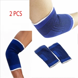 2 ELBOW Sleeve Brace Wrap Support Tennis Elastic Compression Sports Pain Relief  - Picture 1 of 12