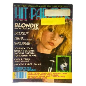 VTG Hit Parader Magazine July 1980 Blondie Backstage & Kiss w Centerfold - Picture 1 of 5