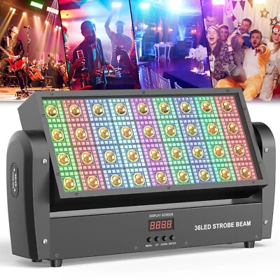 Wall Wash Light Bar 36 LED RGB 3in1 DMX Stage Halloween Party Strobe Beam Light - Image 1 of 4