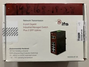 Interlogix NS3550-8T-2S commutateur géré industriel plus 2 liaisons montantes SFP - Photo 1/10