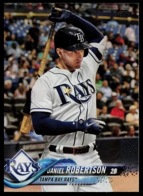DANIEL ROBERTSON 2018 TOPPS ATUALIZAÇÃO TAMPA BAY RAYS #US244 - Imagem 1 de 2
