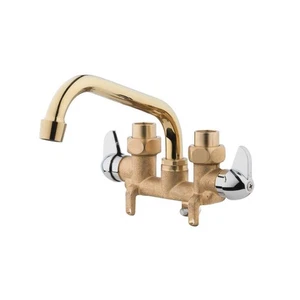 Homewerks Brass Industrial Two-Handle Bathroom Sink Faucet 3-3/8 in. - Picture 1 of 2