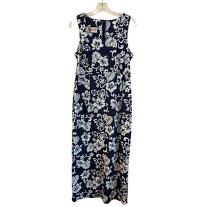 Hilo Hattie The Hawaiian Original Maxi Dress Floral Sleeveless Tank A Line Sz 14 - Picture 1 of 8