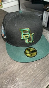 Baylor University New Era Hat Size 7 1/2 Black And Green Final Four 2021  - Picture 1 of 6