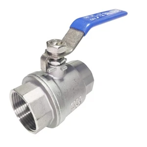 1-1/4" Female Ball Valve NPT Thread 316 Stainless Steel Full Port Ball Valve ... - Picture 1 of 9