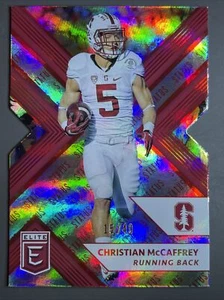 RARO SP#15/49 CHRISTIAN MCCAFFREY 2018 ELITE DRAFT PLATA PRIZM 49ERSers - Imagen 1 de 9