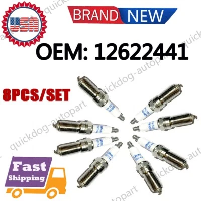 Bujías de iridio 41-114 8 piezas 12622441 para Cadillac Chevrolet GMC OEM nuevas Foto 1 de 4