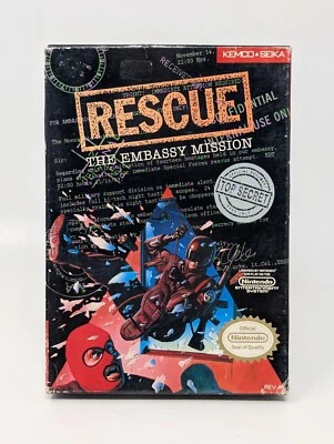 Rescue: The Embassy Mission Nintendo Entertainment System NES - No Manual - Image 1 of 4