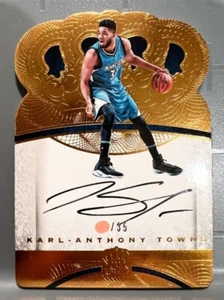 2016 Panini Croen Royale Karl-Anthony Towns Minnesota Timberwolves Auto /50 #160 - Picture 1 of 24