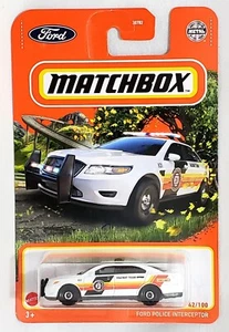 2022 MATCHBOX - FORD POLICE INTERCEPTOR 42/100 - 1:64 FD HAZMAT TEAM  - Picture 1 of 4