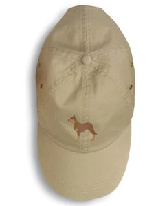 Australian Kelpie Dog Khaki Embroidered Baseball Cap Hat BB3429BU-156 - Picture 1 of 1