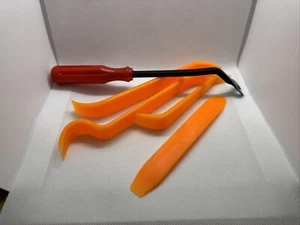 Set of 5 Door Panel Car Trim Removal Tool Kit Clip Plastic Fastener Remover - Picture 1 of 1