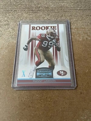 2006 Donruss Gridiron Gear Platinum X's /25 Manny Lawson #172 Rookie RC - Image 1 of 2