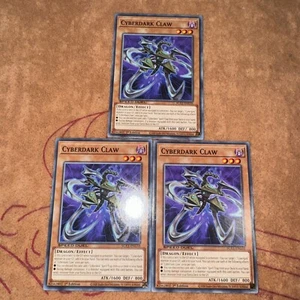 🔥 3x YUGIOH Cyberdark Claw SGX1-ENG10 Common PLAYSET SPEED DUEL NM 1ST ED - Picture 1 of 5