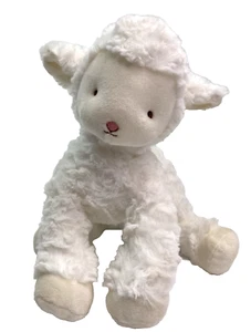Bunnies By The Bay liegendes weißes Baby Lamm Schaf 12 Zoll Plüsch weiche Augen 2022 - Bild 1 von 6