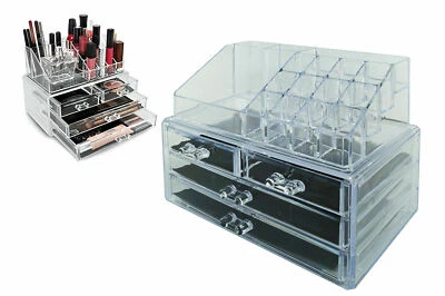 ORGANIZZATORE PORTATRUCCO COSMETICI BOX TRUCCO PORTA TRUCCHI ROSSETTI MAKE UP - Immagine 1 di 4